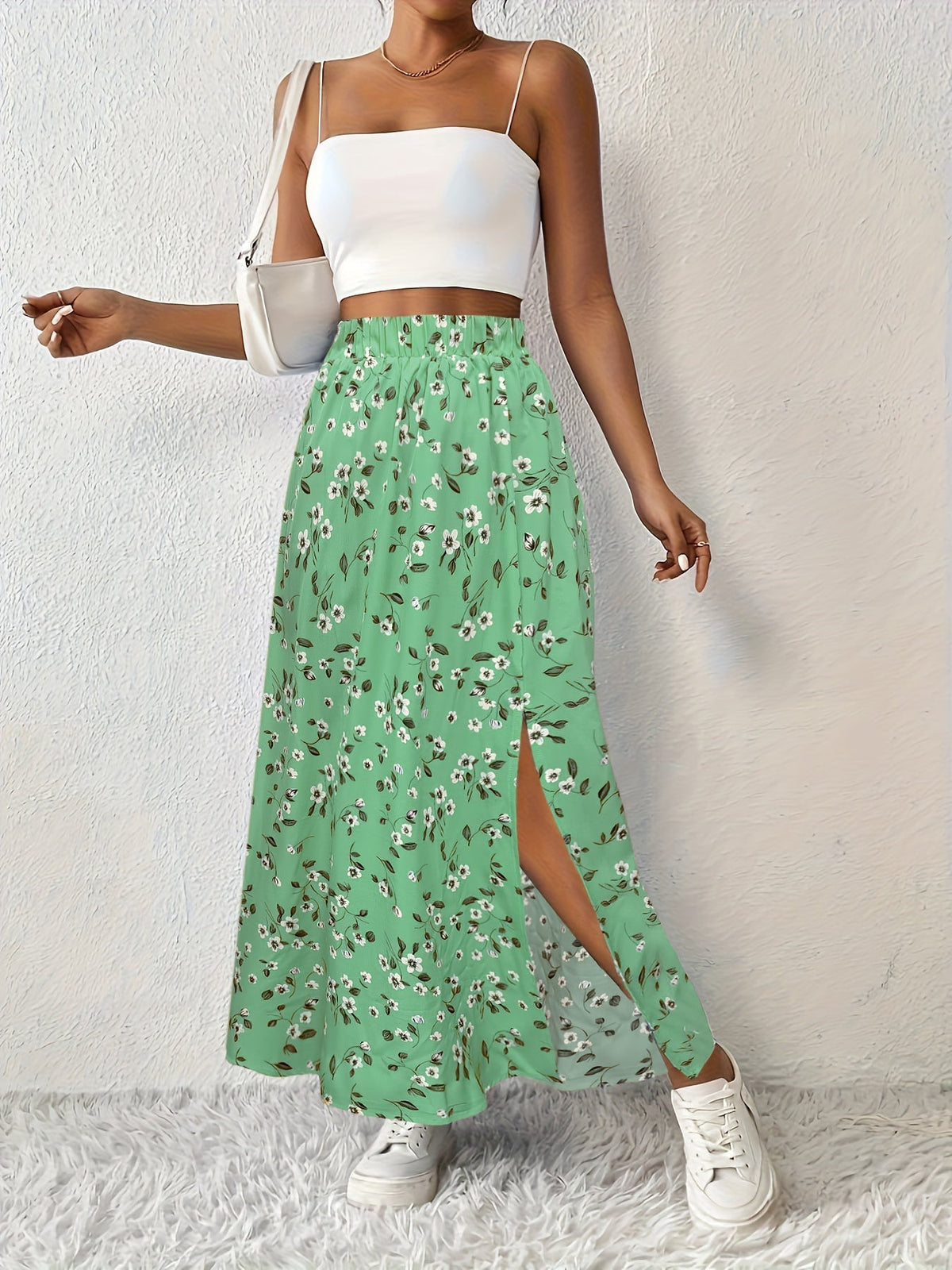 Paige | Floral Print Maxi Skirt