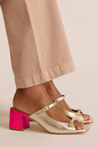 Marguerite | Golden Mule Heel Sandal