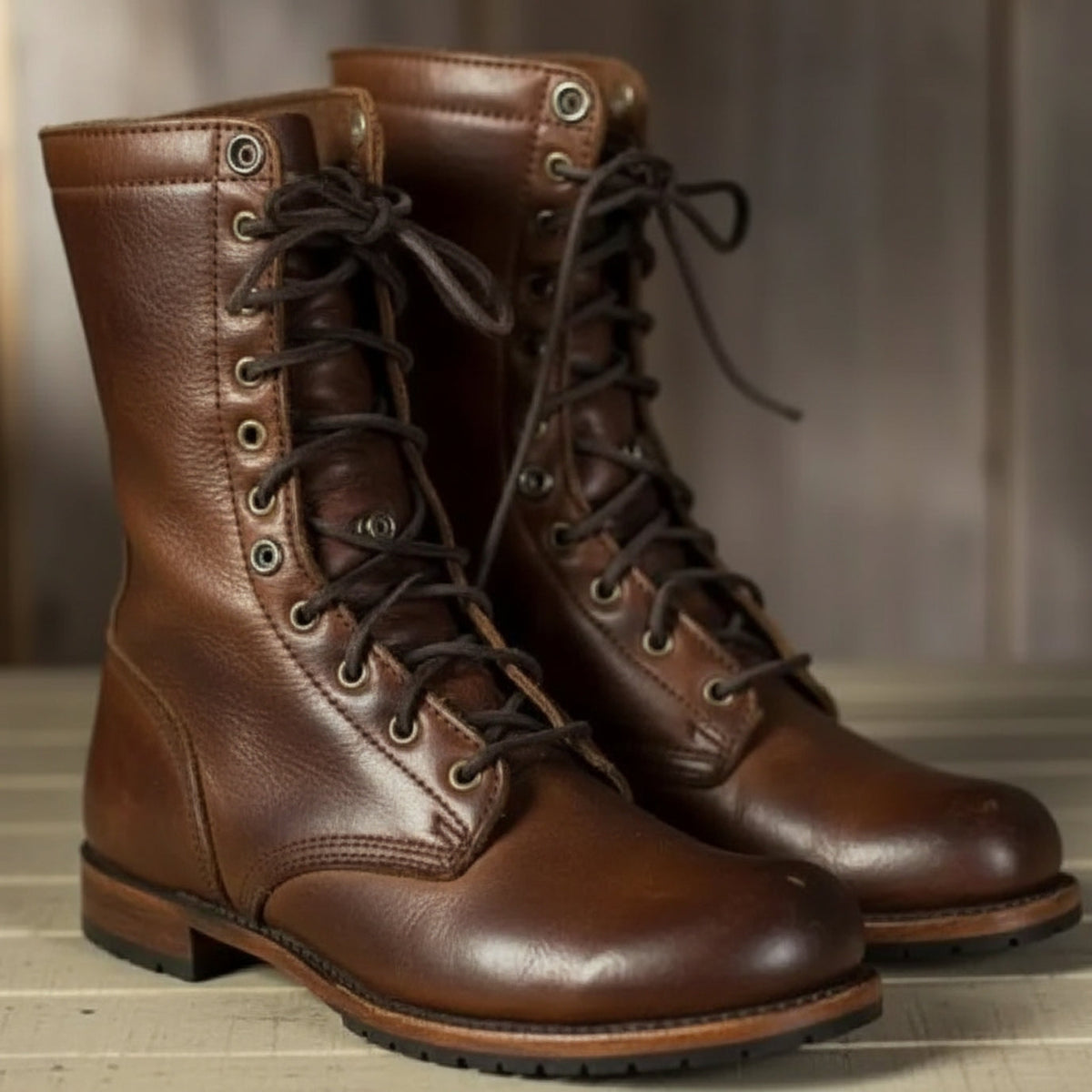 GEORGINA | LACE-UP MID-CALF BOOTS