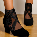 MILLICENT | LACE ANKLE BOOTS