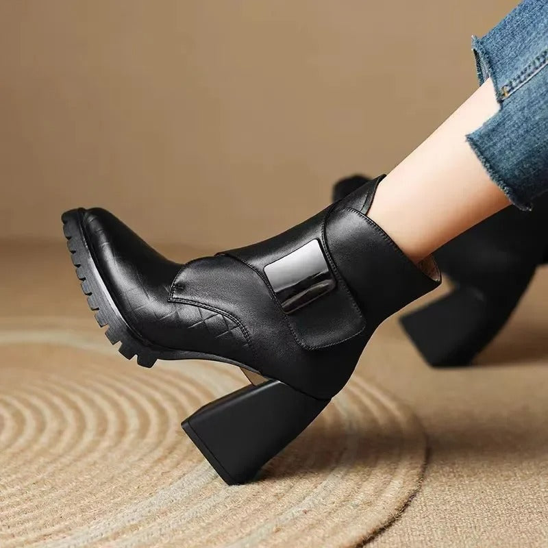 ELSPETH | STRAP ANKLE BOOTS