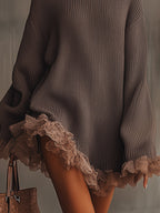 Niena | Classic Pleated Knit Midi Dress