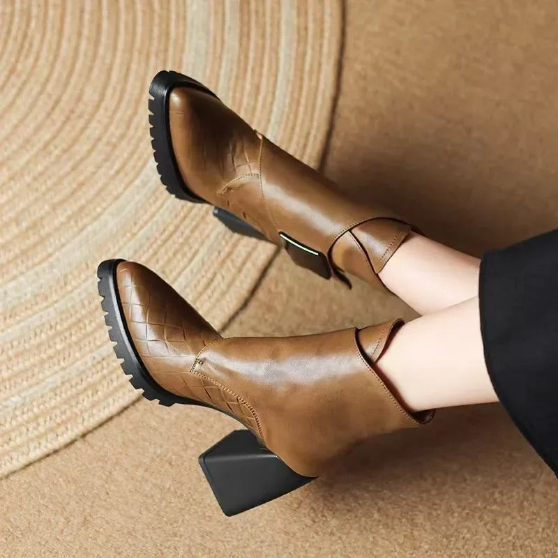 ELSPETH | STRAP ANKLE BOOTS