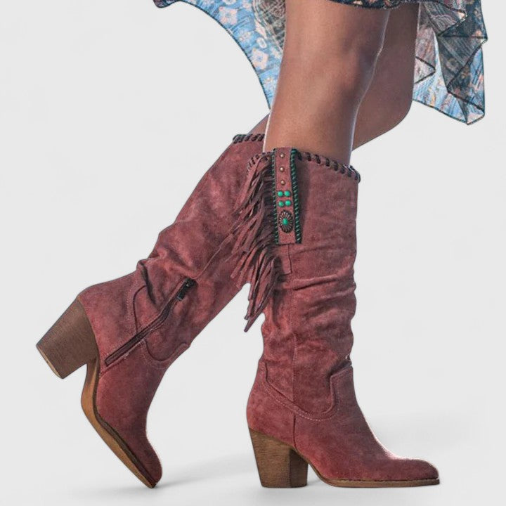 CLEMENTINE | FRINGED WESTERN BOOTS