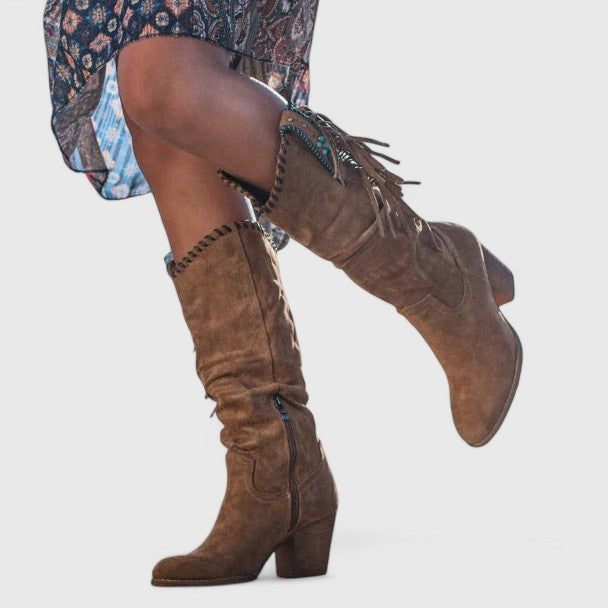 CLEMENTINE | FRINGED WESTERN BOOTS