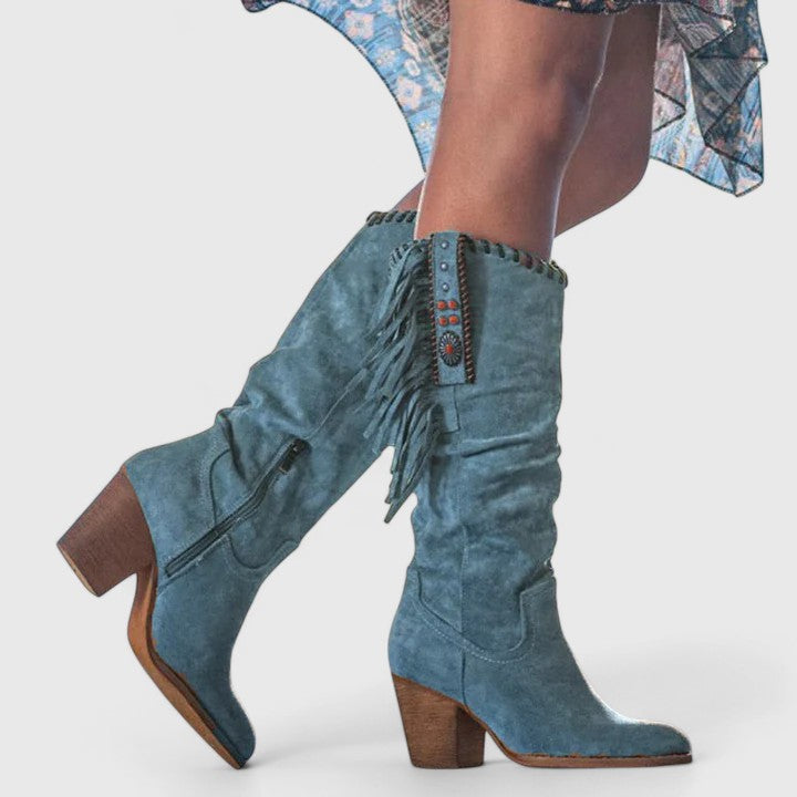 CLEMENTINE | FRINGED WESTERN BOOTS