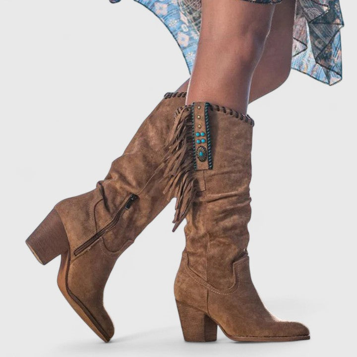 CLEMENTINE | FRINGED WESTERN BOOTS