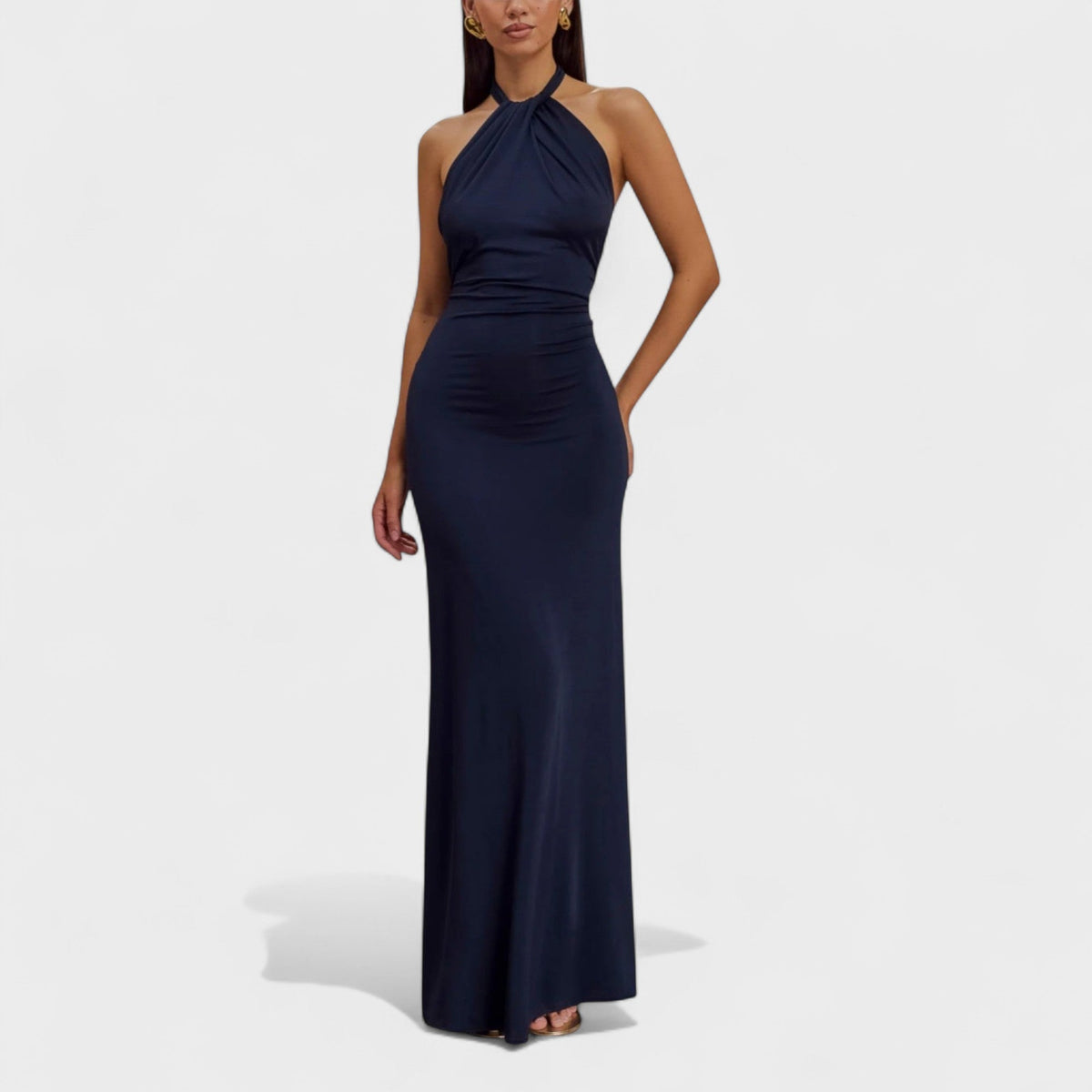 Riva | Sleek Halter Maxi Dress
