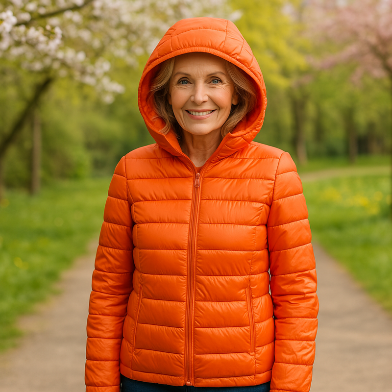 TRANSITIONAL PUFFED JACKET | ORANGE
