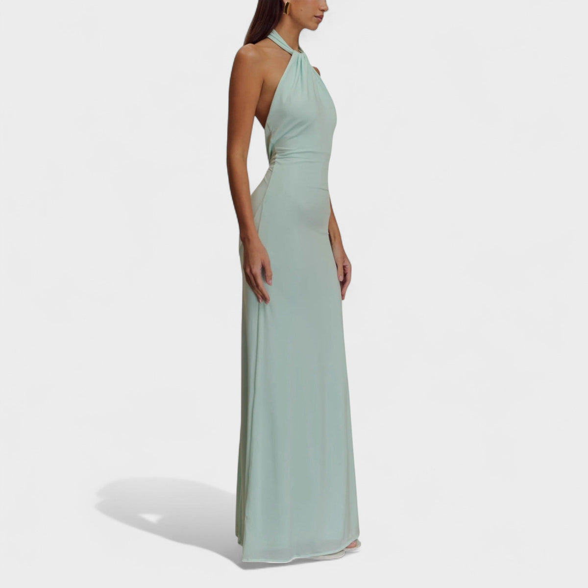 Riva | Sleek Halter Maxi Dress