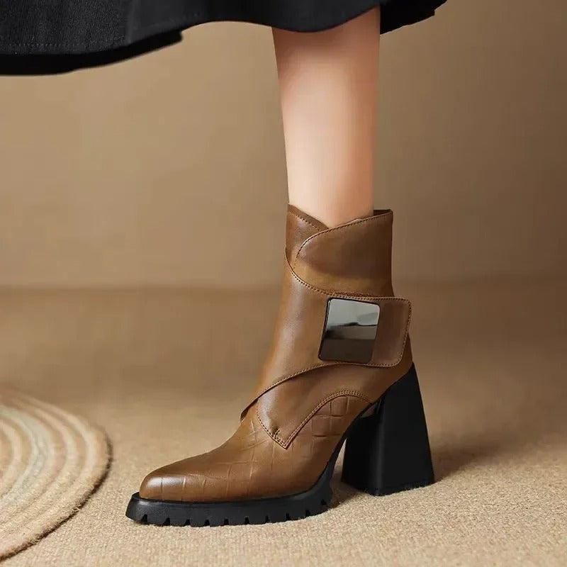 ELSPETH | STRAP ANKLE BOOTS