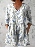 Jeanne | White Textured V-Neck Blouse