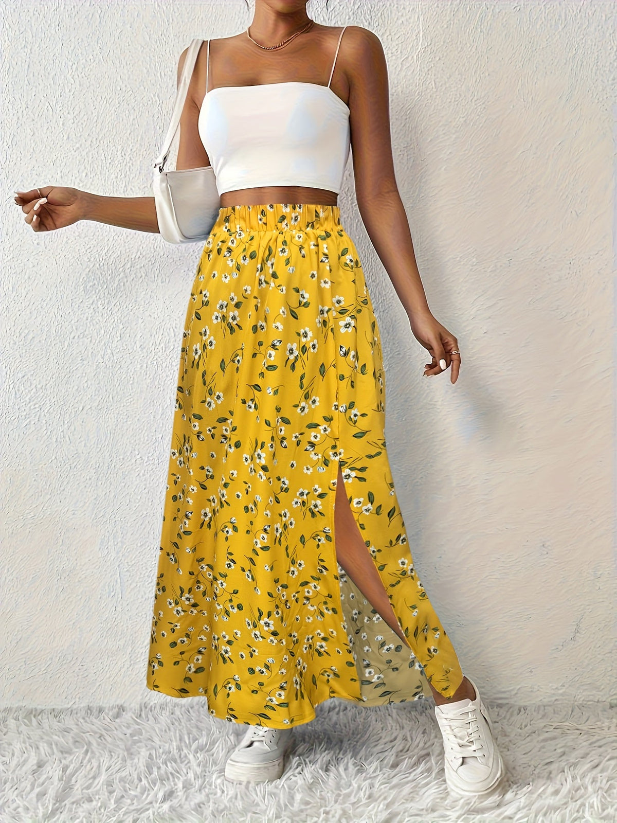 Paige | Floral Print Maxi Skirt