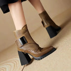 ELSPETH | STRAP ANKLE BOOTS
