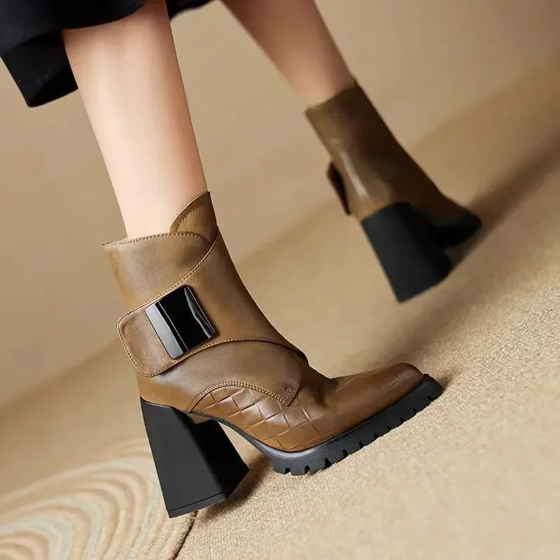 ELSPETH | STRAP ANKLE BOOTS