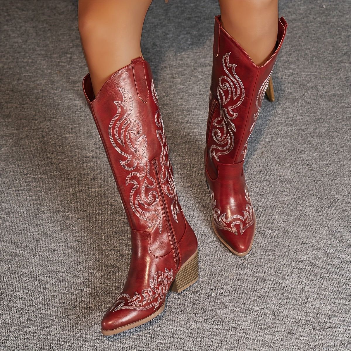 IMOGEN | EMBROIDERED COWBOY BOOTS