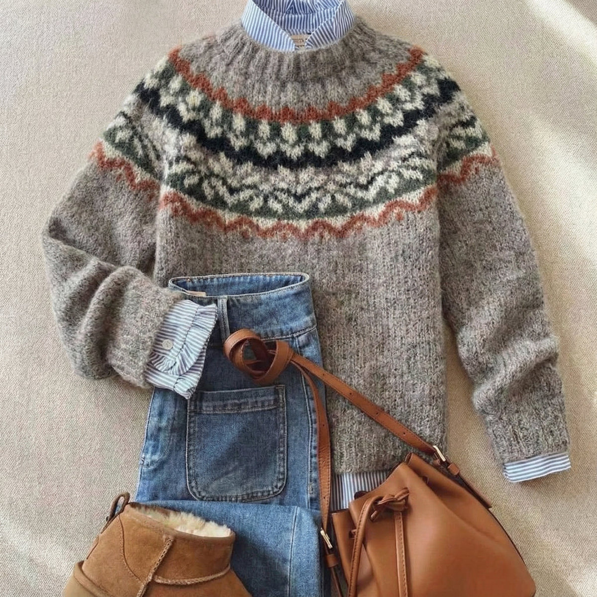 Monica | Classic Vintage Knitted Jumper