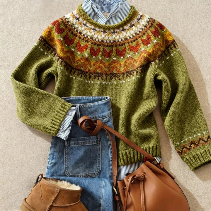 Alba | Classic Vintage Knitted Jumper
