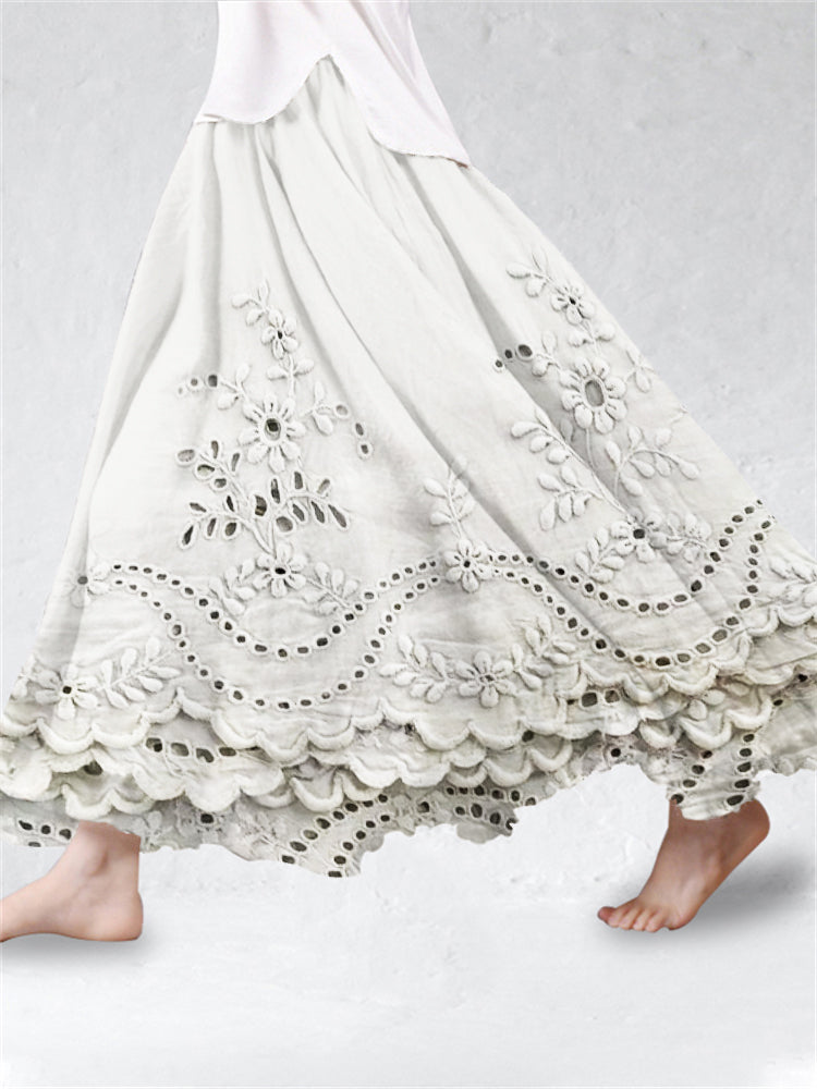Aurette | Boho Printed Skirt