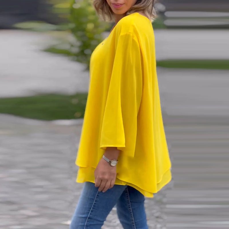 Lorelai | Chiffon Zip Blouse