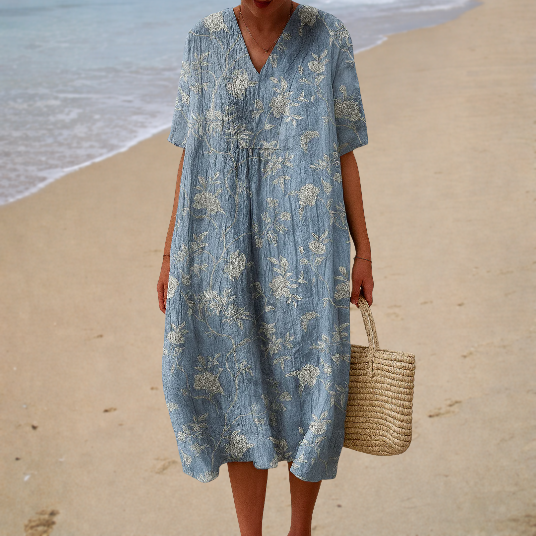 Flattering Summer Dress with Print