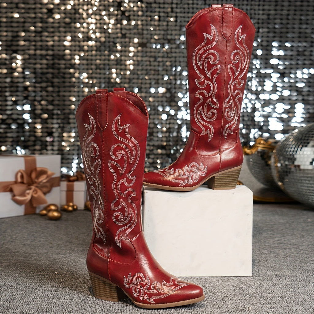 IMOGEN | EMBROIDERED COWBOY BOOTS