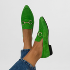 Juliet | Suede Snaffle Loafers