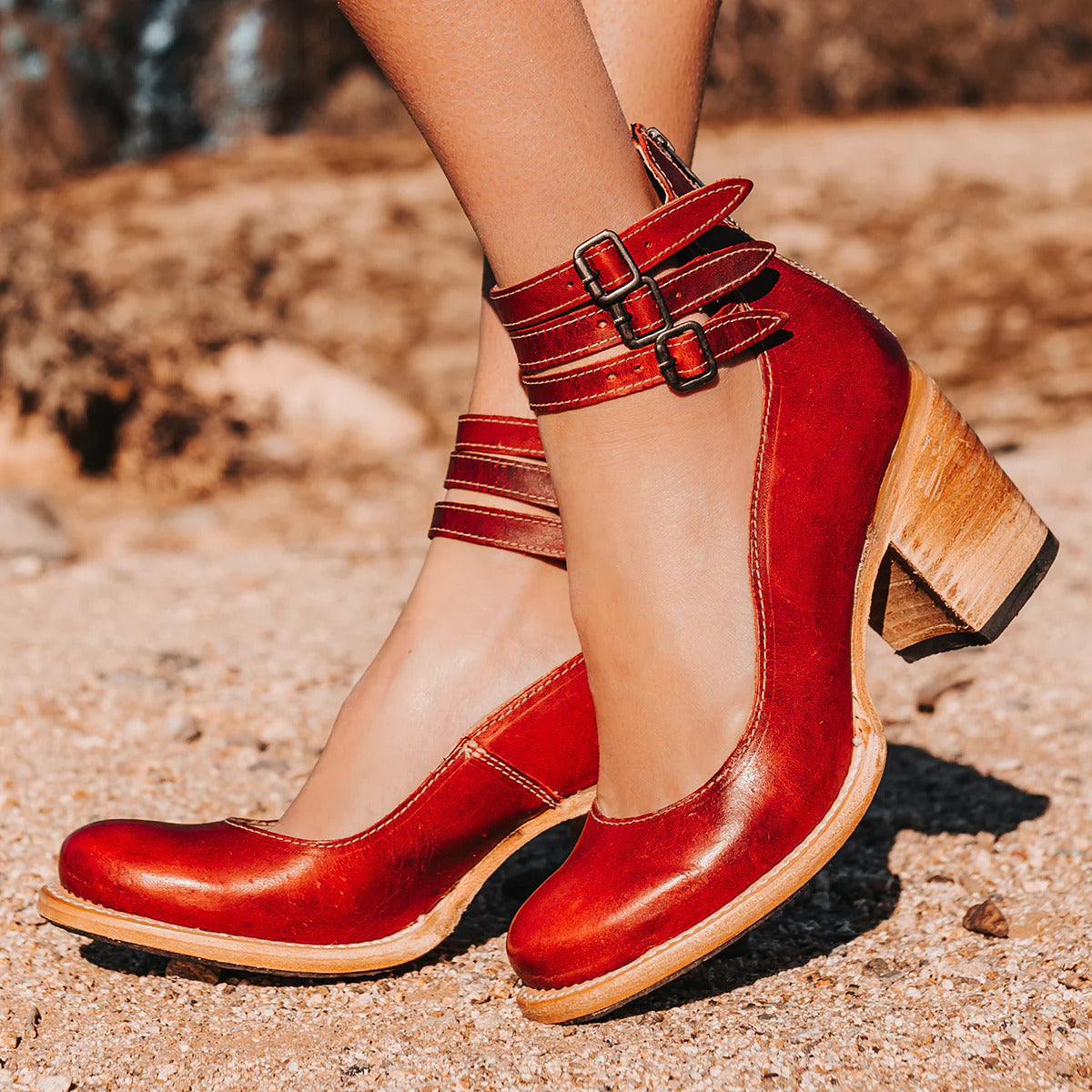WINIFRED | BUCKLED ANKLE BOOTS