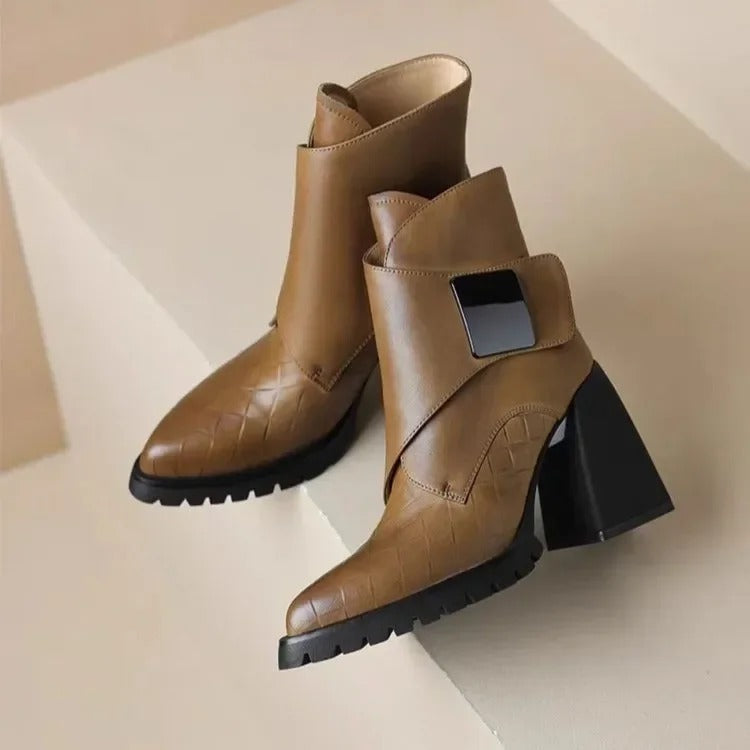 ELSPETH | STRAP ANKLE BOOTS