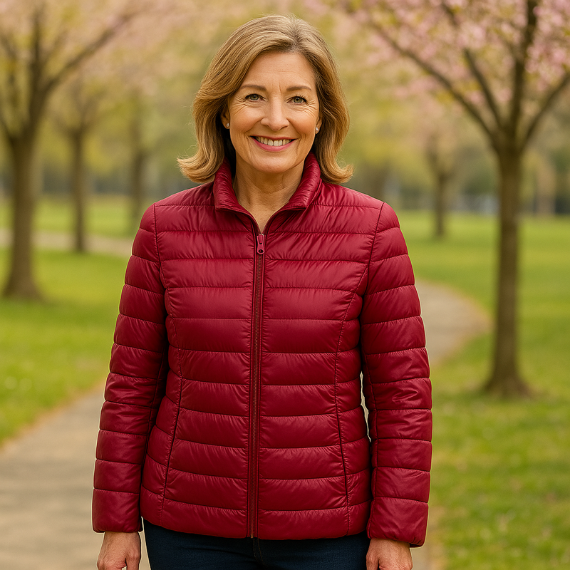 TRANSITION JACKET WITH PADDING | DARK RED