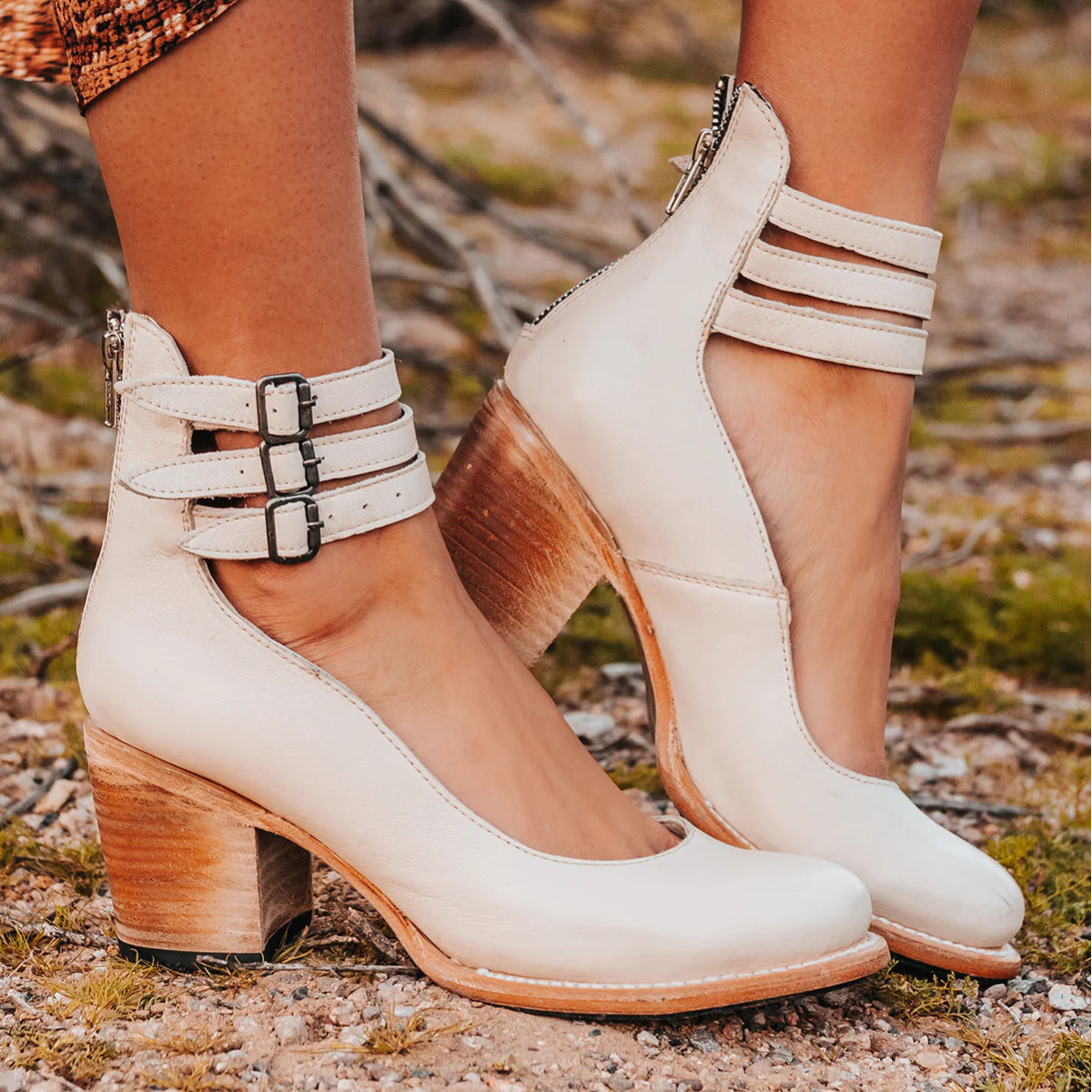 WINIFRED | BUCKLED ANKLE BOOTS