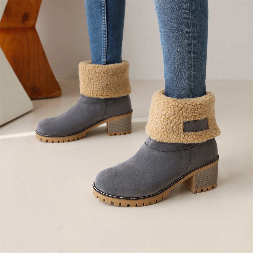 PRIMROSE | SHEARLING-CUFF ANKLE BOOTS