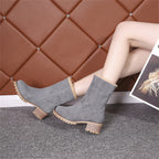 PRIMROSE | SHEARLING-CUFF ANKLE BOOTS