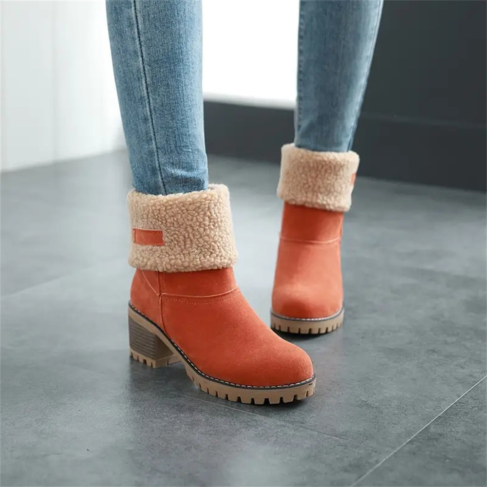 PRIMROSE | SHEARLING-CUFF ANKLE BOOTS