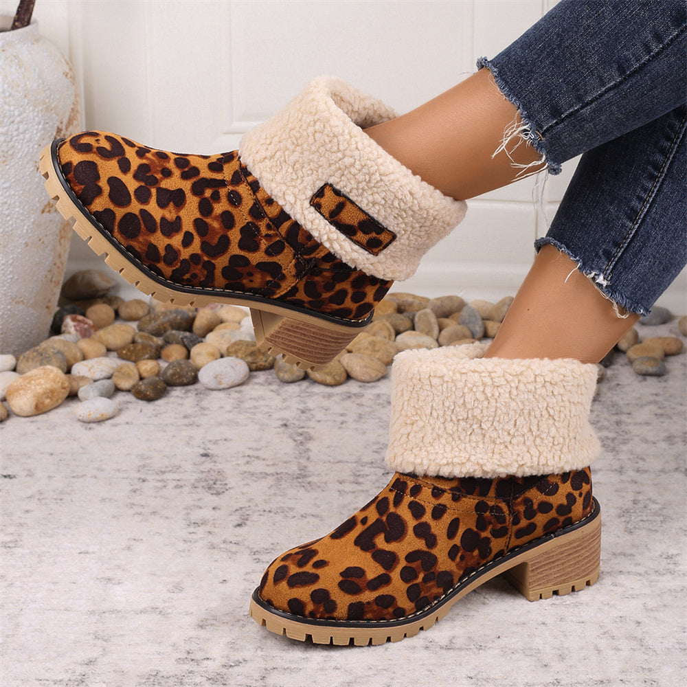 PRIMROSE | SHEARLING-CUFF ANKLE BOOTS