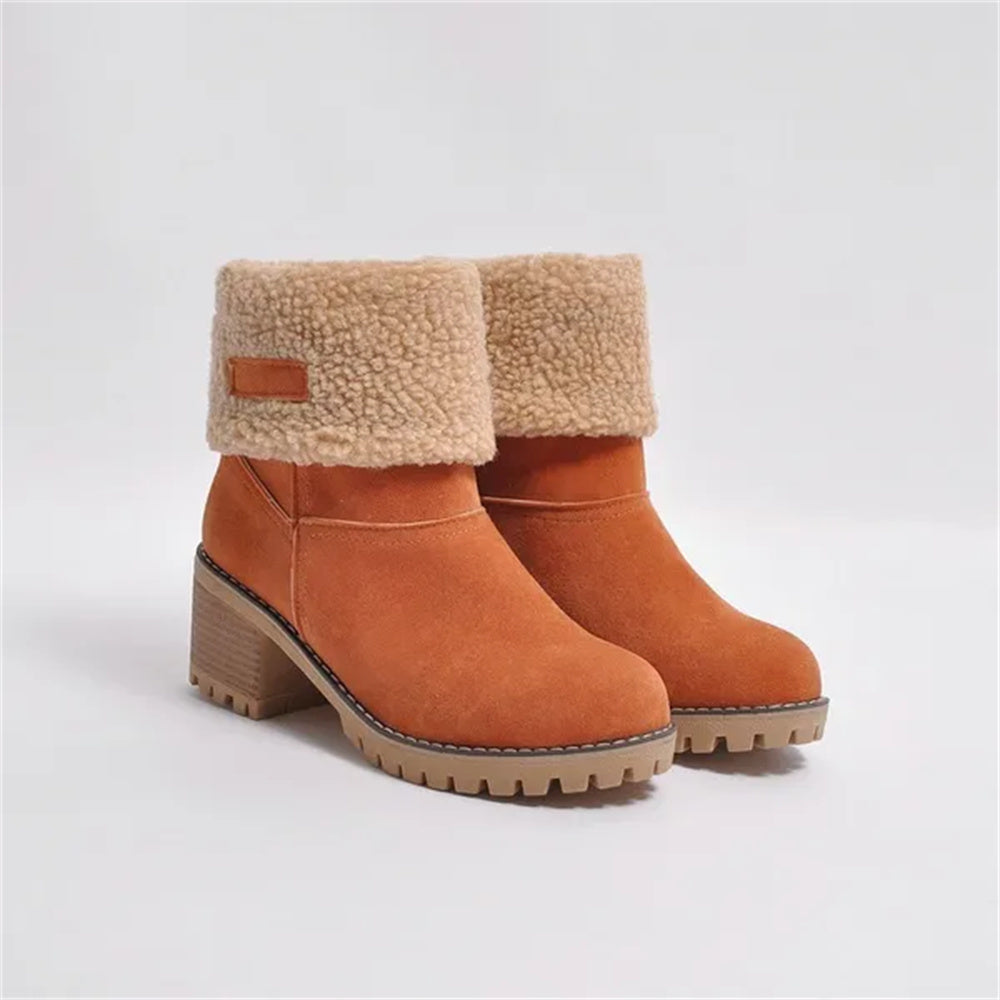 PRIMROSE | SHEARLING-CUFF ANKLE BOOTS
