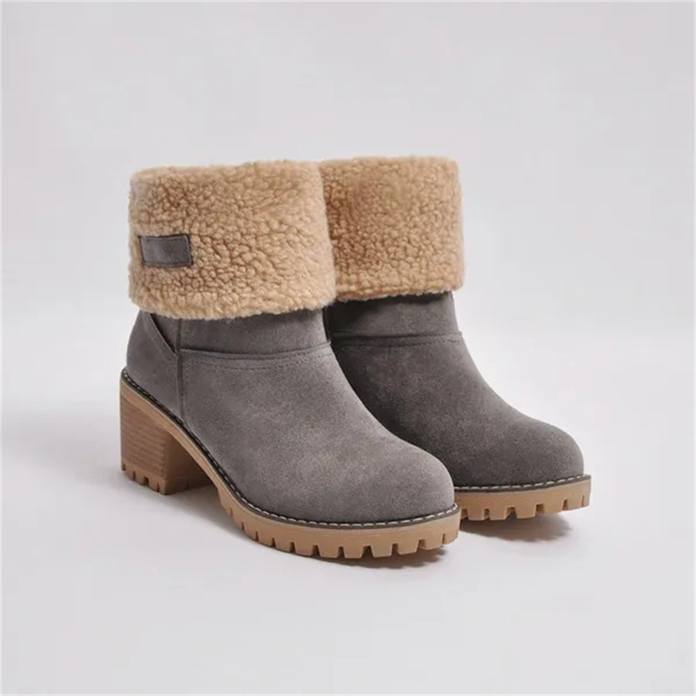 PRIMROSE | SHEARLING-CUFF ANKLE BOOTS