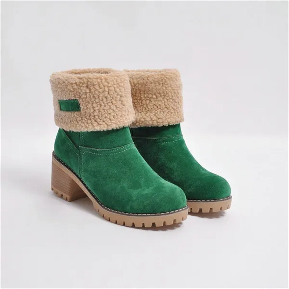 PRIMROSE | SHEARLING-CUFF ANKLE BOOTS