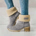 PRIMROSE | SHEARLING-CUFF ANKLE BOOTS
