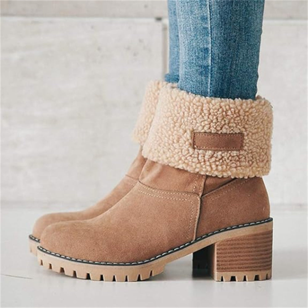 PRIMROSE | SHEARLING-CUFF ANKLE BOOTS