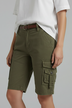 Bold Cargo Shorts with Multi-Pocket Detail