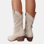 ROSAMUND | PERFORATED WESTERN BOOTS