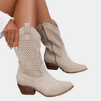 ROSAMUND | PERFORATED WESTERN BOOTS