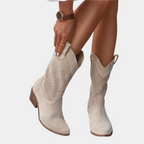 ROSAMUND | PERFORATED WESTERN BOOTS