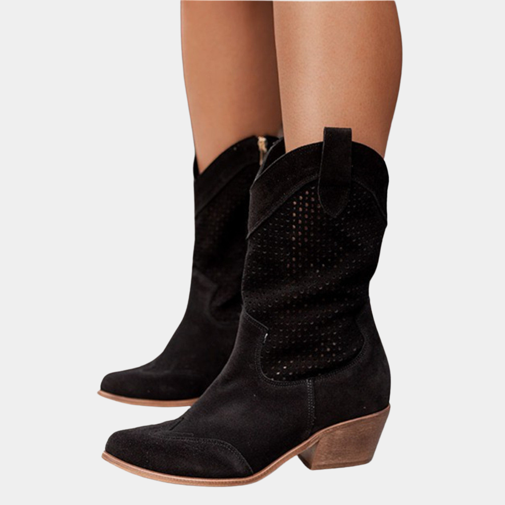 ROSAMUND | PERFORATED WESTERN BOOTS