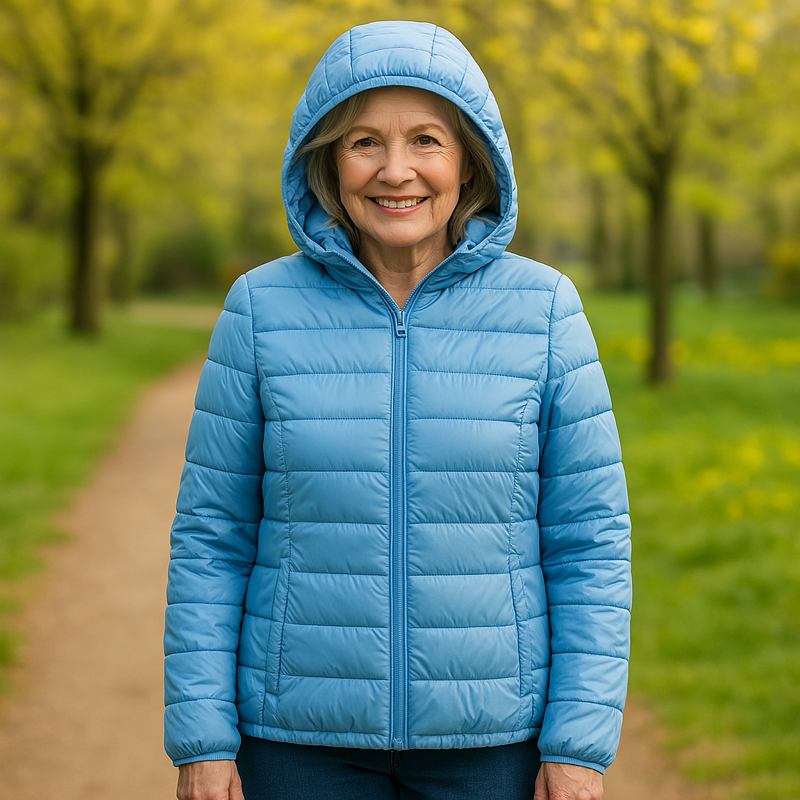 TRANSITIONAL PADDED JACKET | BABY BLUE