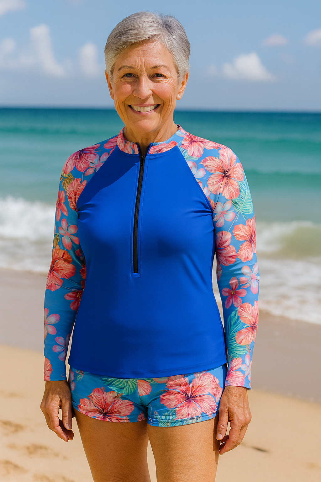 SereniSea Swimwear | UV Protection Rash Set – Sun-Safe Elegance, All-Day Ease