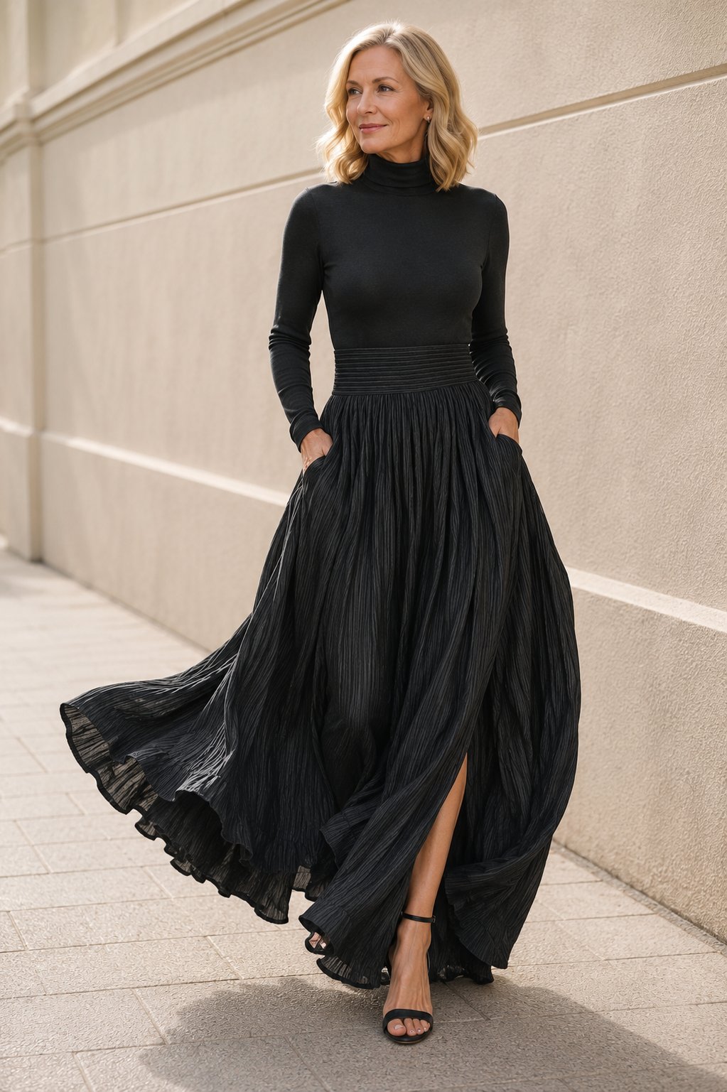 Raquel | High-Waisted Maxi Dress