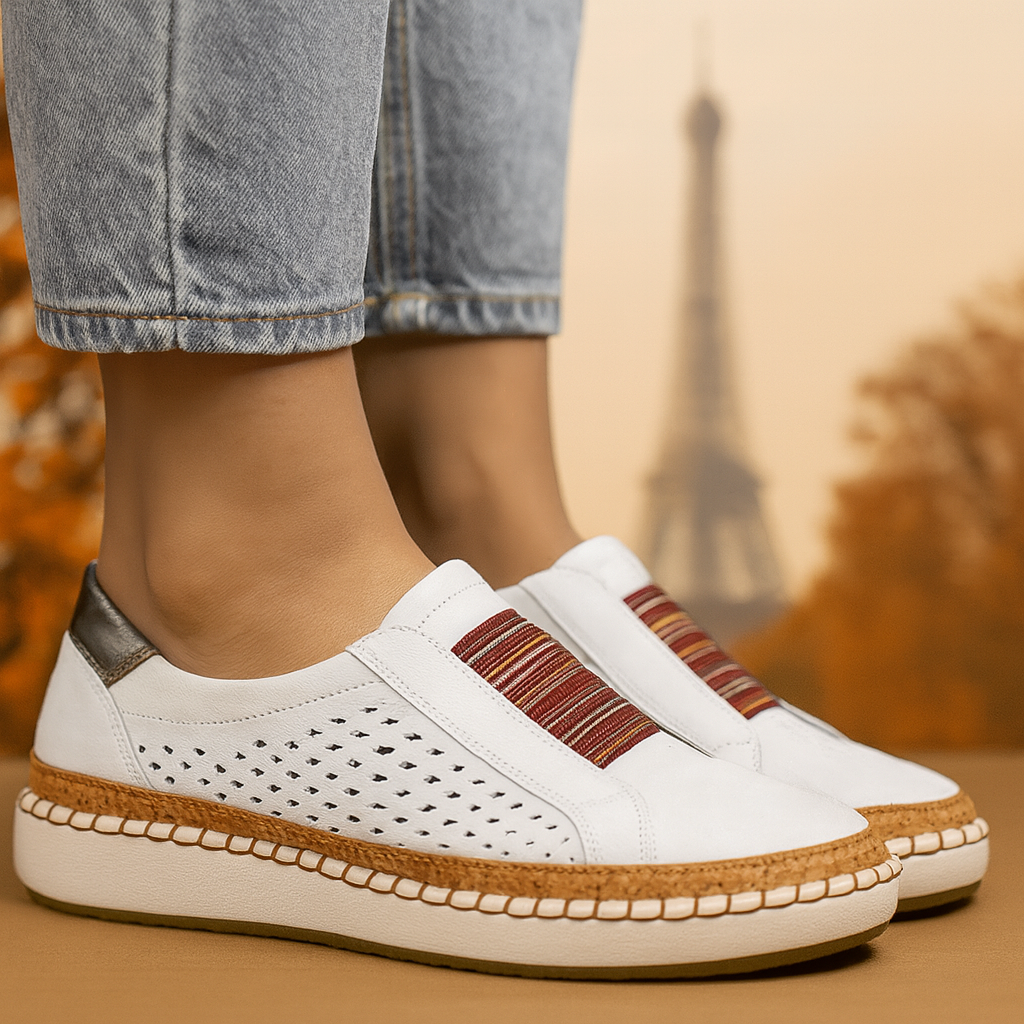 ELSA | PERFORATED SLIP-ON TRAINERS