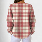 Emily | Pink Jumper with Check Pattern